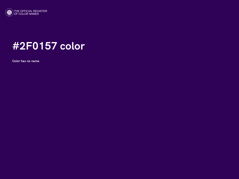 #2F0157 color image