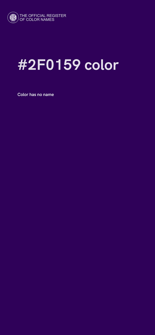#2F0159 color image