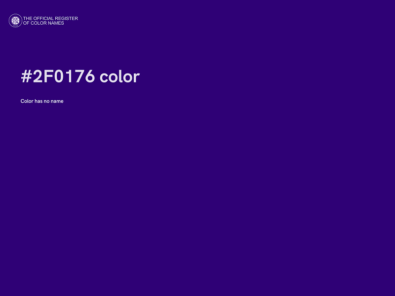 #2F0176 color image