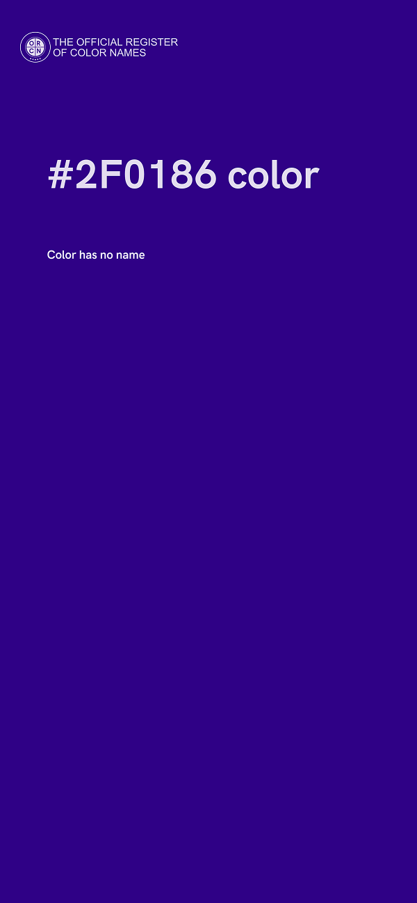 #2F0186 color image