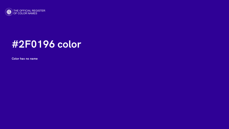 #2F0196 color image