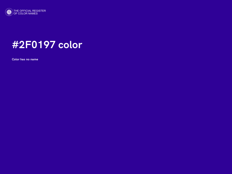 #2F0197 color image