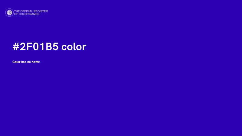 #2F01B5 color image