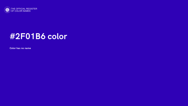 #2F01B6 color image