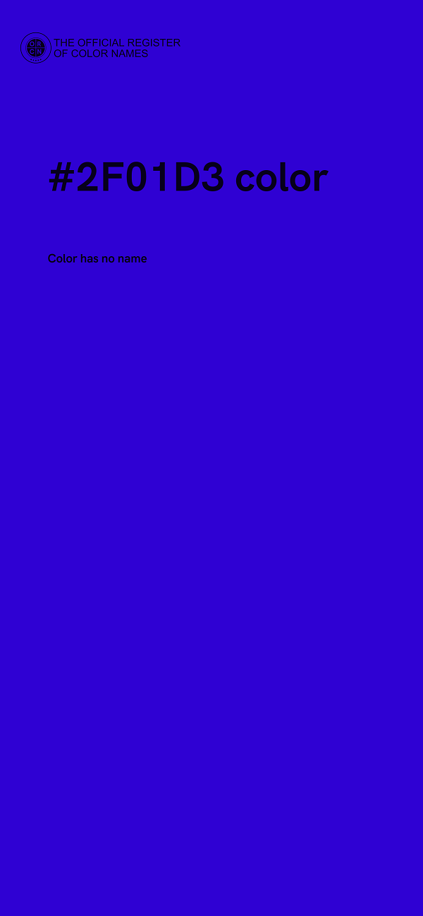 #2F01D3 color image