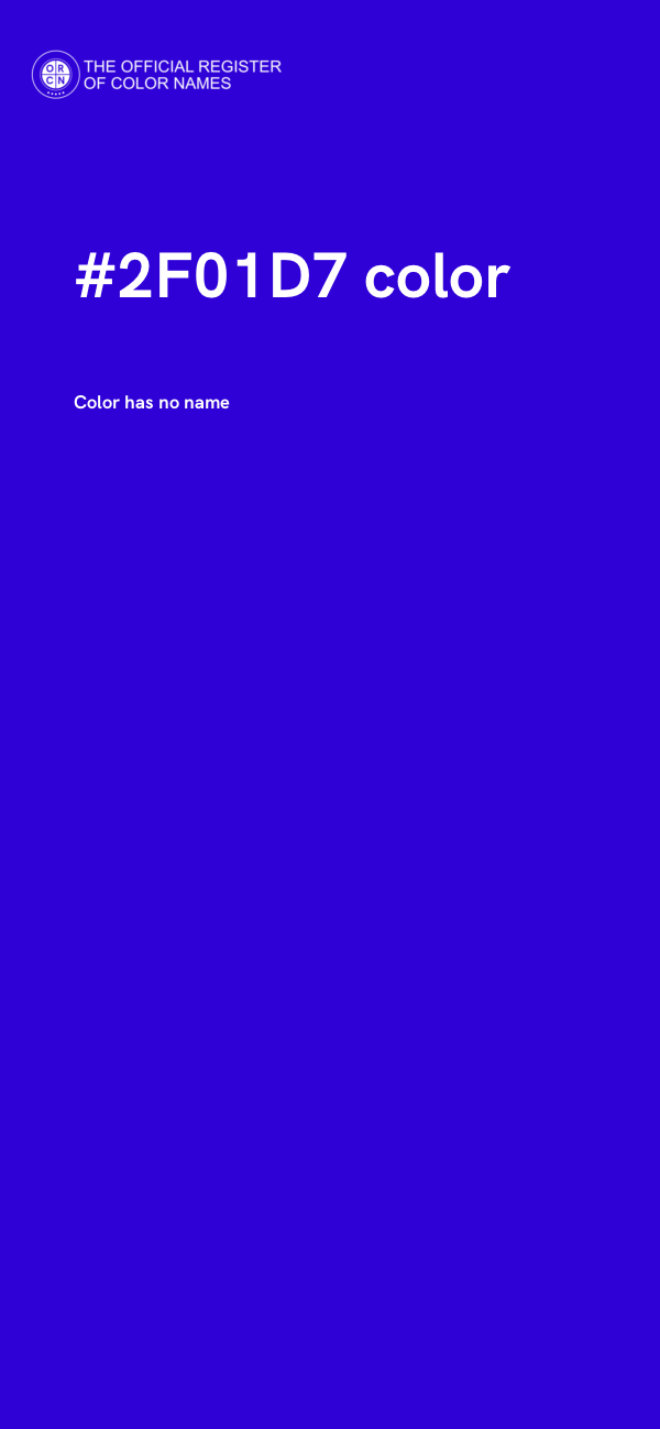#2F01D7 color image