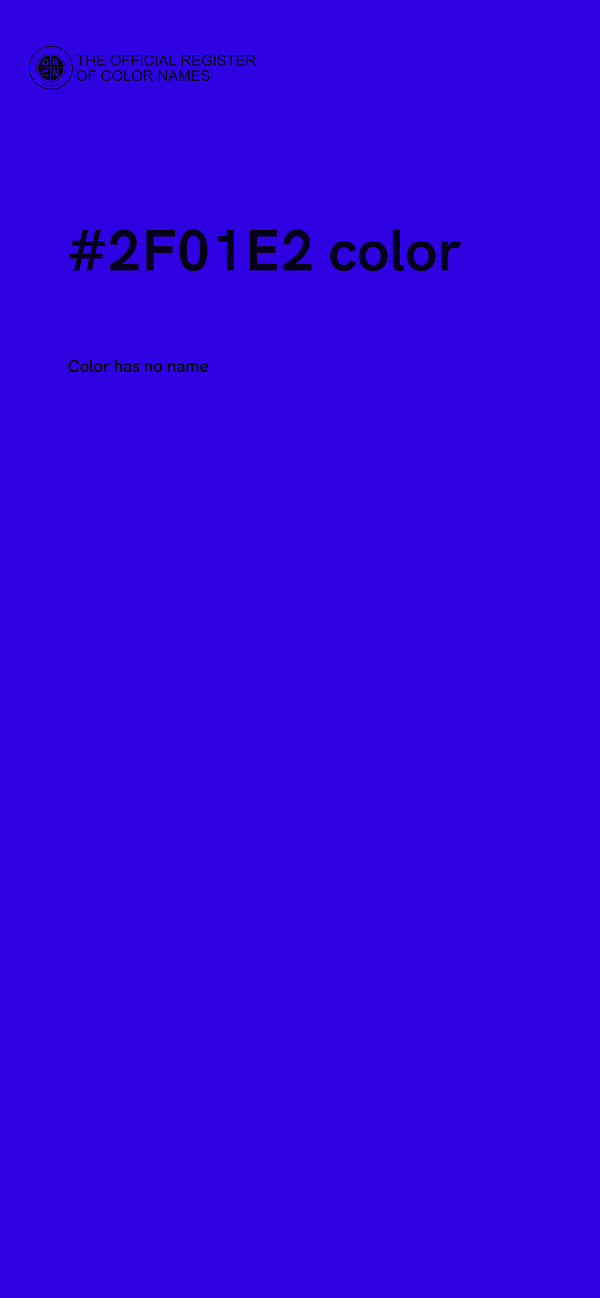 #2F01E2 color image