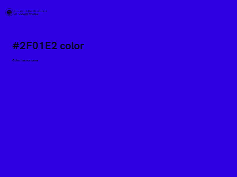 #2F01E2 color image