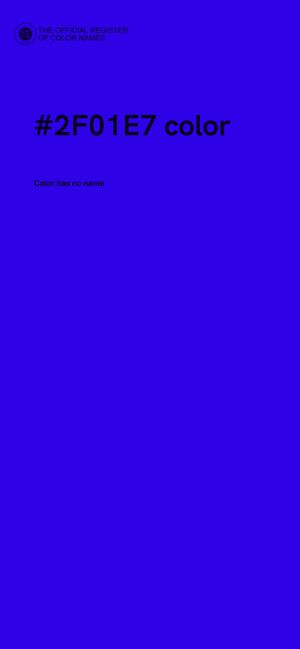#2F01E7 color image
