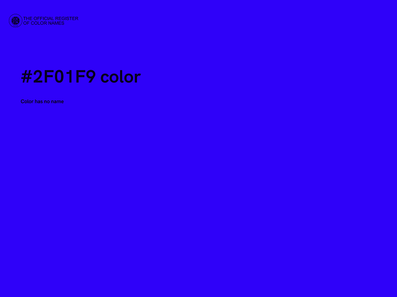 #2F01F9 color image