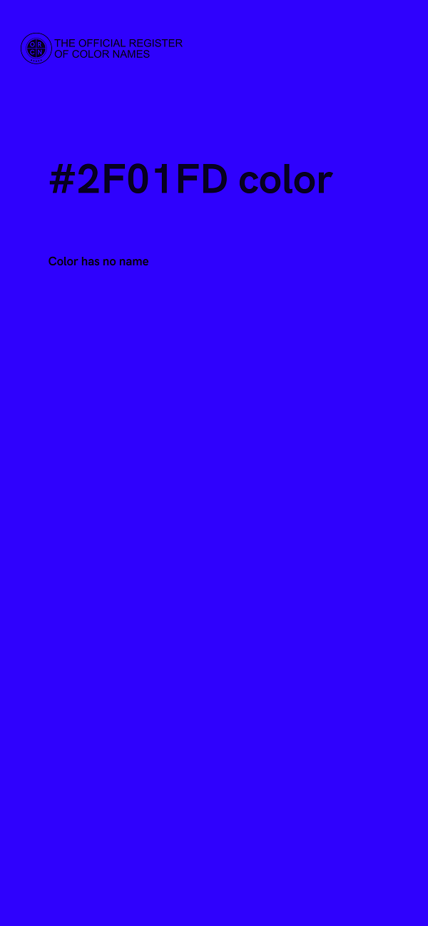 #2F01FD color image