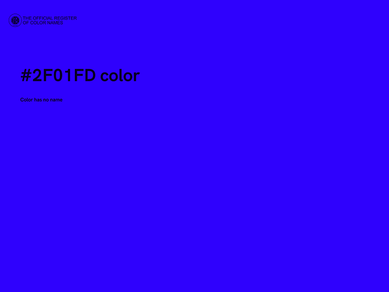 #2F01FD color image