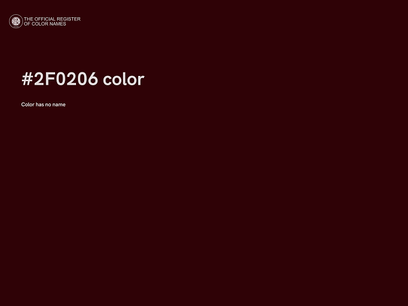 #2F0206 color image