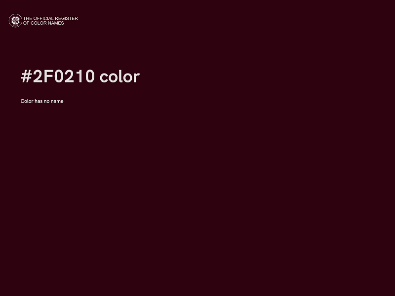#2F0210 color image