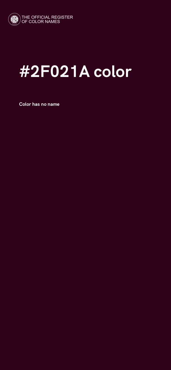#2F021A color image