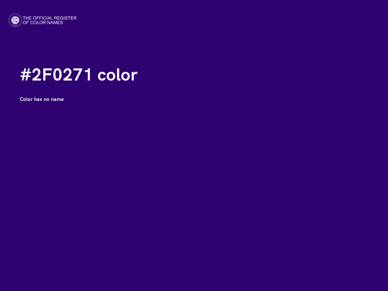 #2F0271 color image