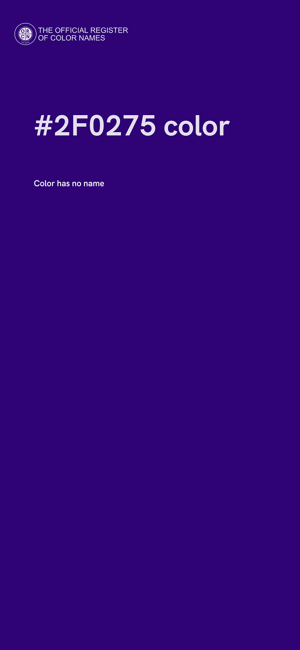 #2F0275 color image