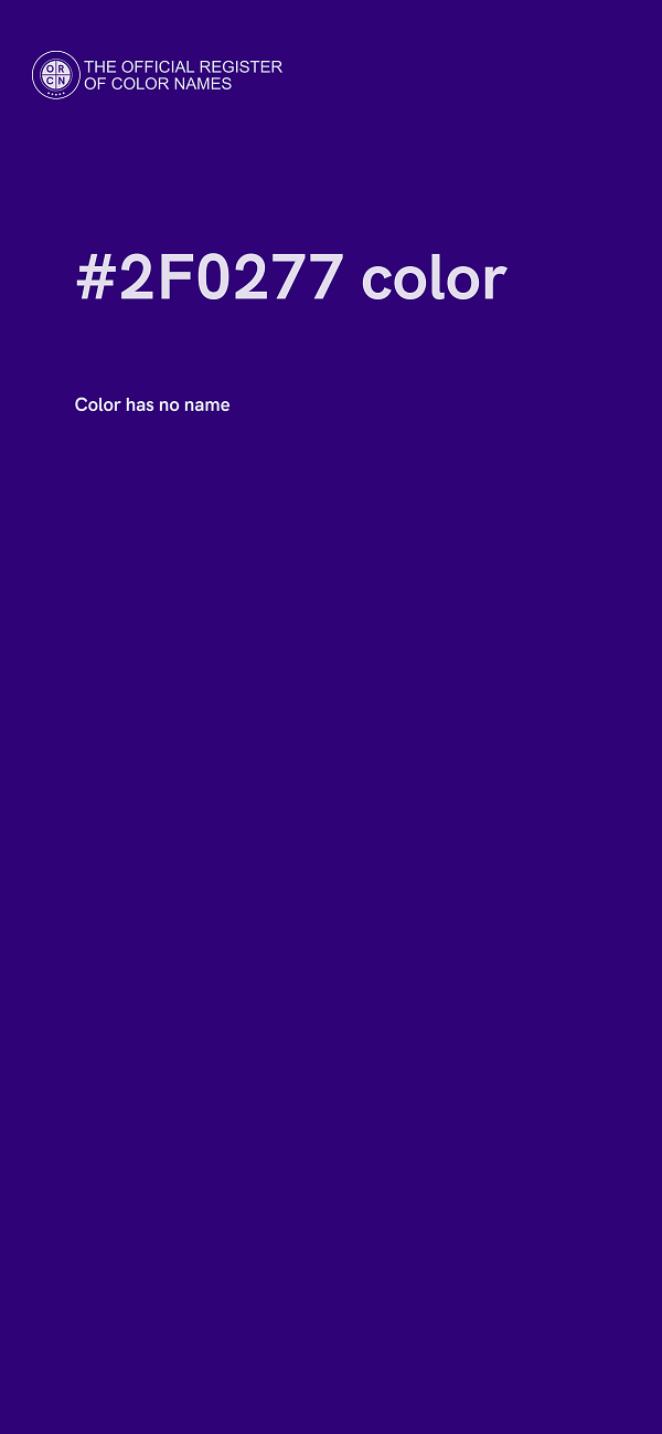 #2F0277 color image