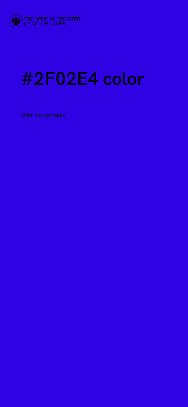 #2F02E4 color image