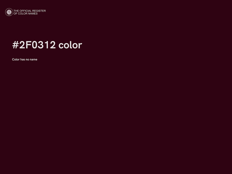 #2F0312 color image