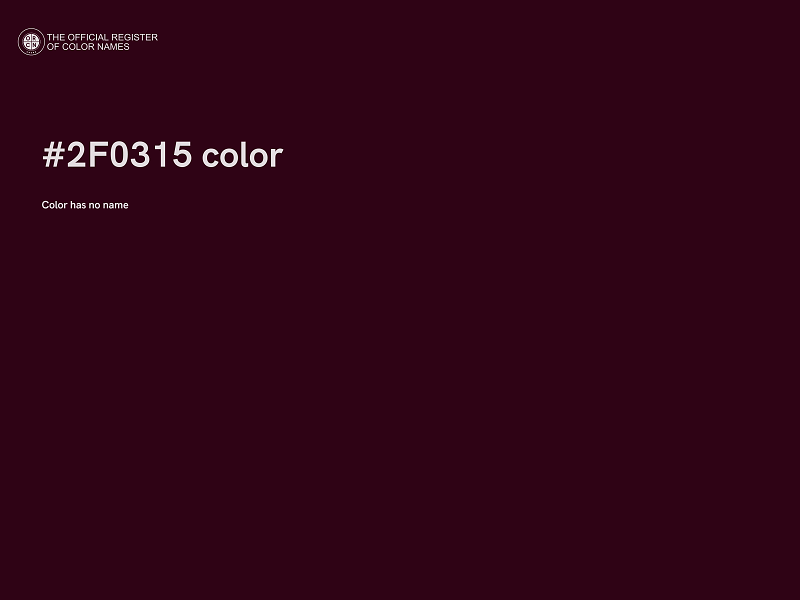 #2F0315 color image