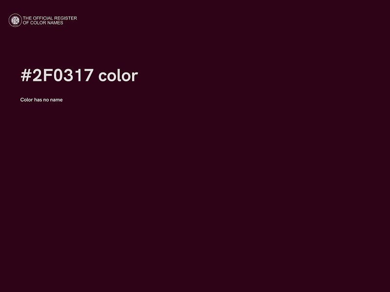 #2F0317 color image