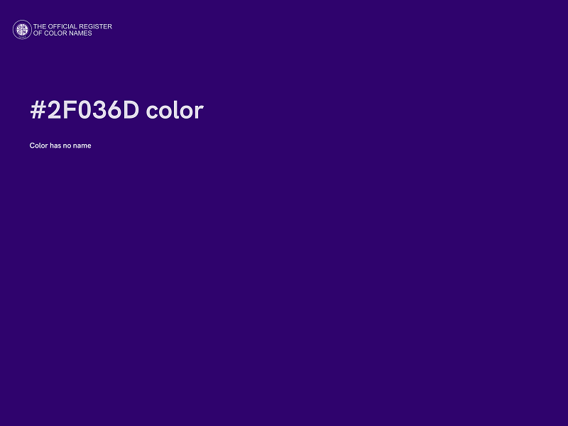 #2F036D color image