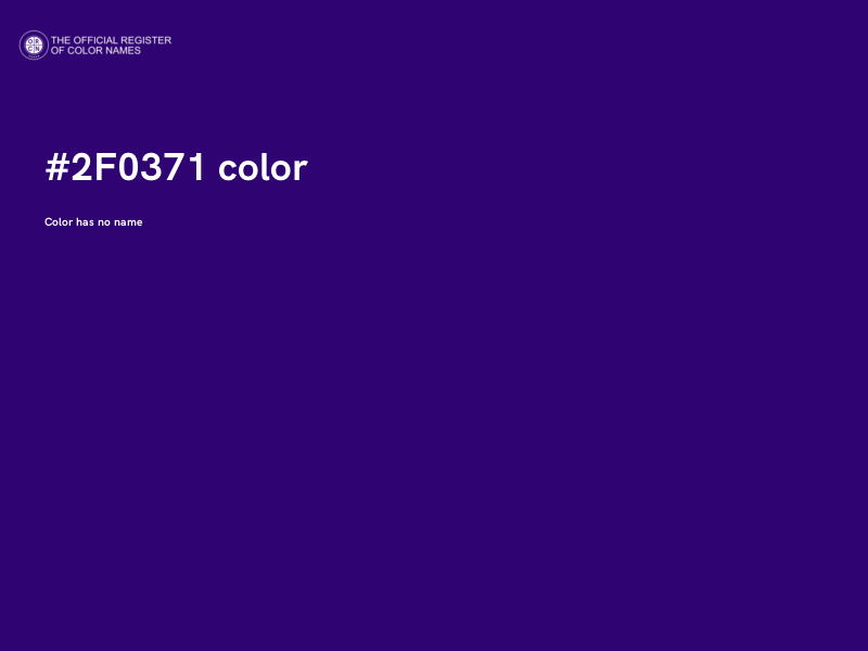 #2F0371 color image