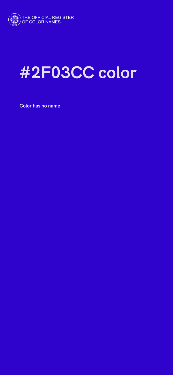 #2F03CC color image