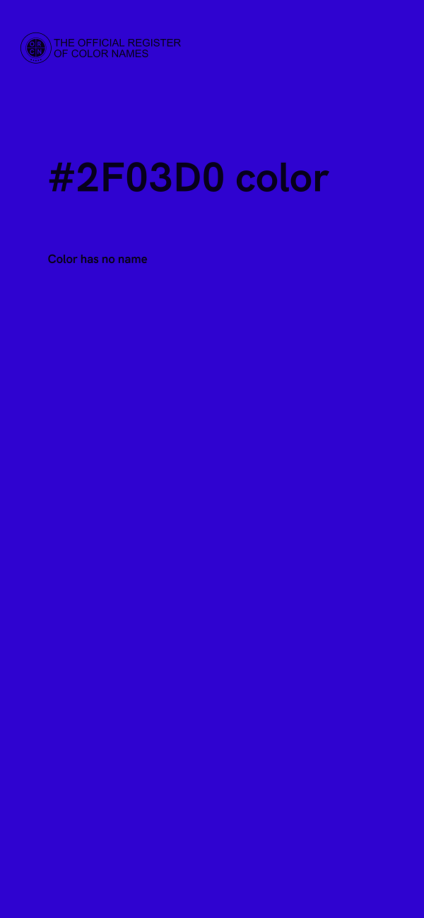 #2F03D0 color image