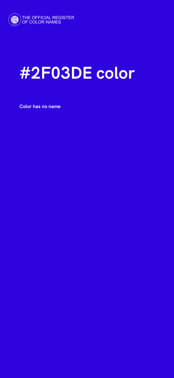 #2F03DE color image
