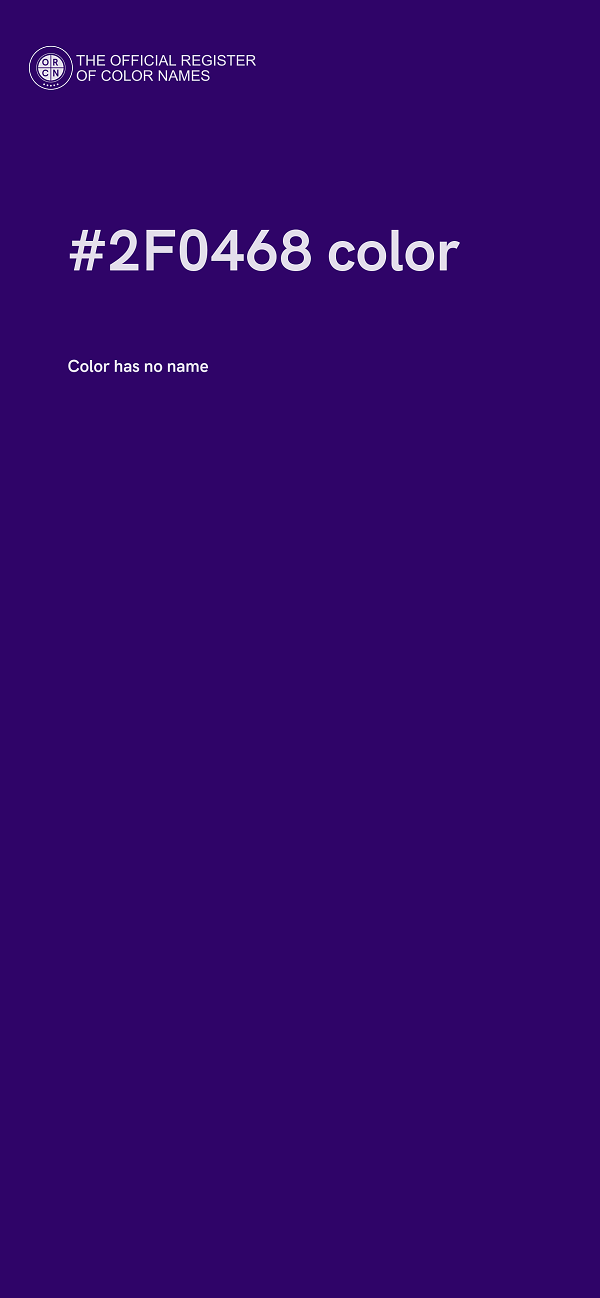 #2F0468 color image