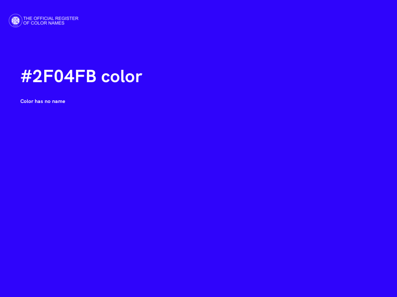 #2F04FB color image