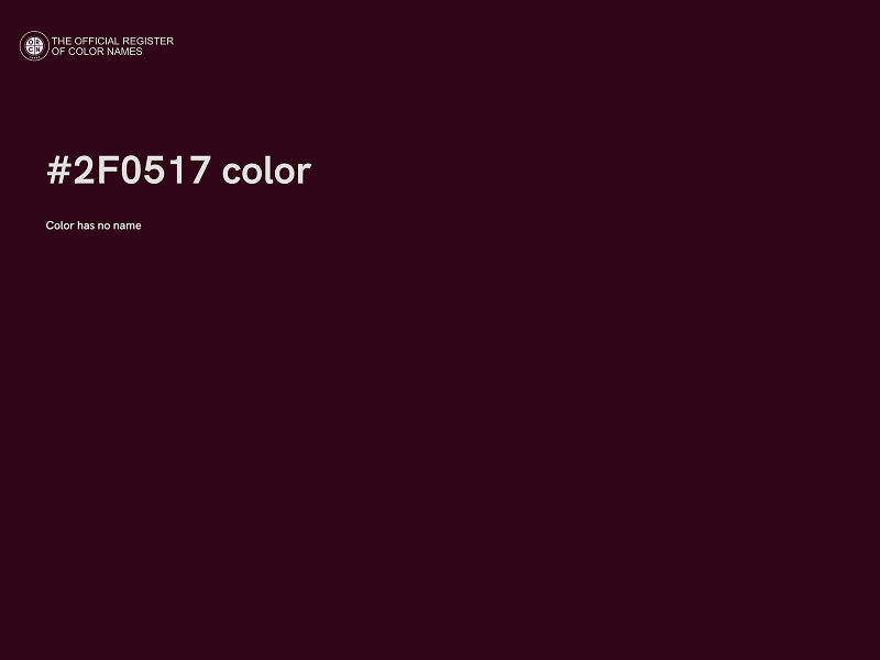 #2F0517 color image