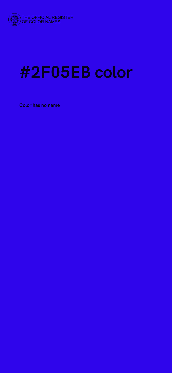 #2F05EB color image