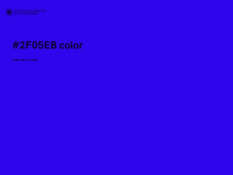 #2F05EB color image