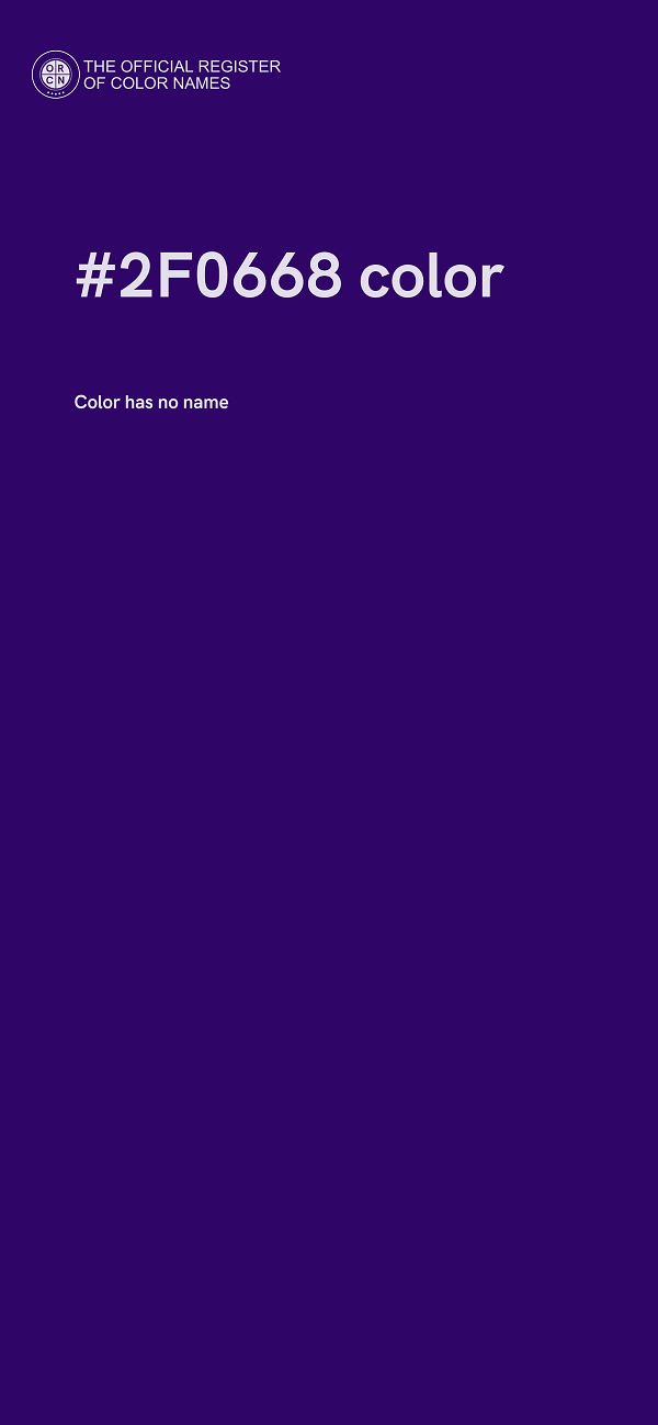 #2F0668 color image