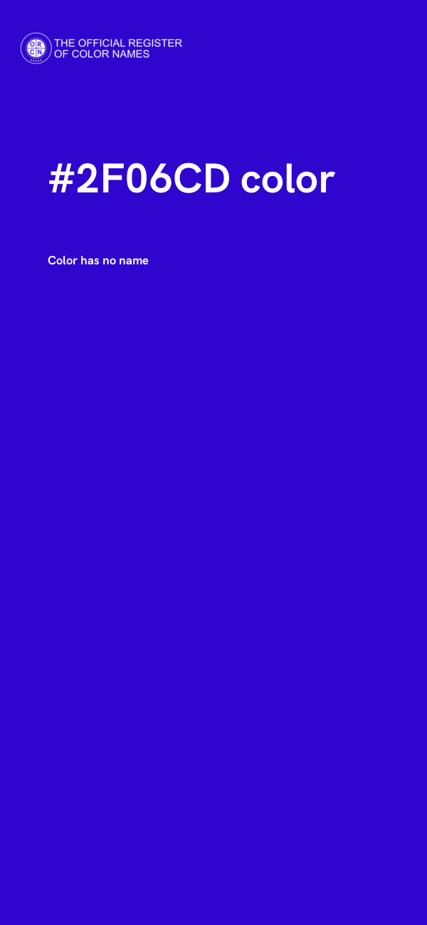 #2F06CD color image