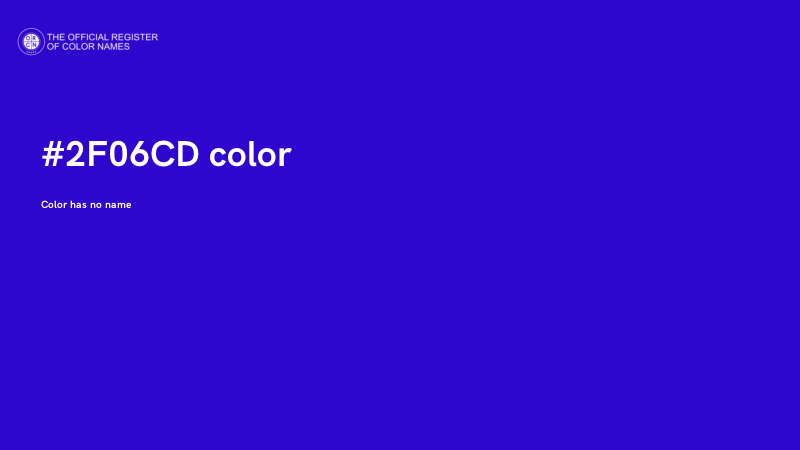 #2F06CD color image