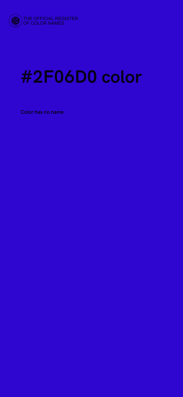 #2F06D0 color image