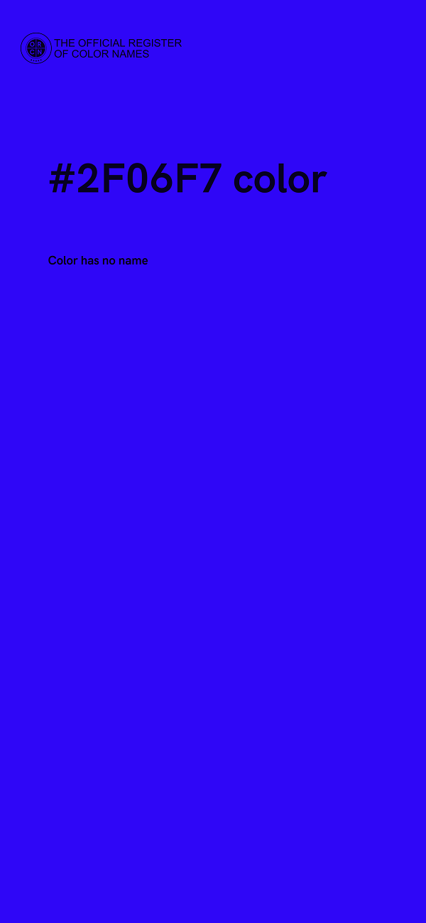 #2F06F7 color image