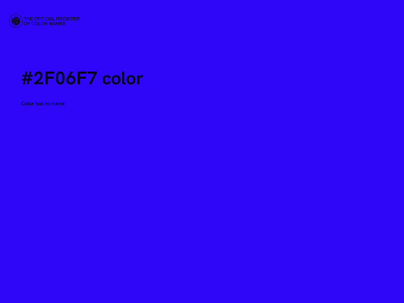 #2F06F7 color image