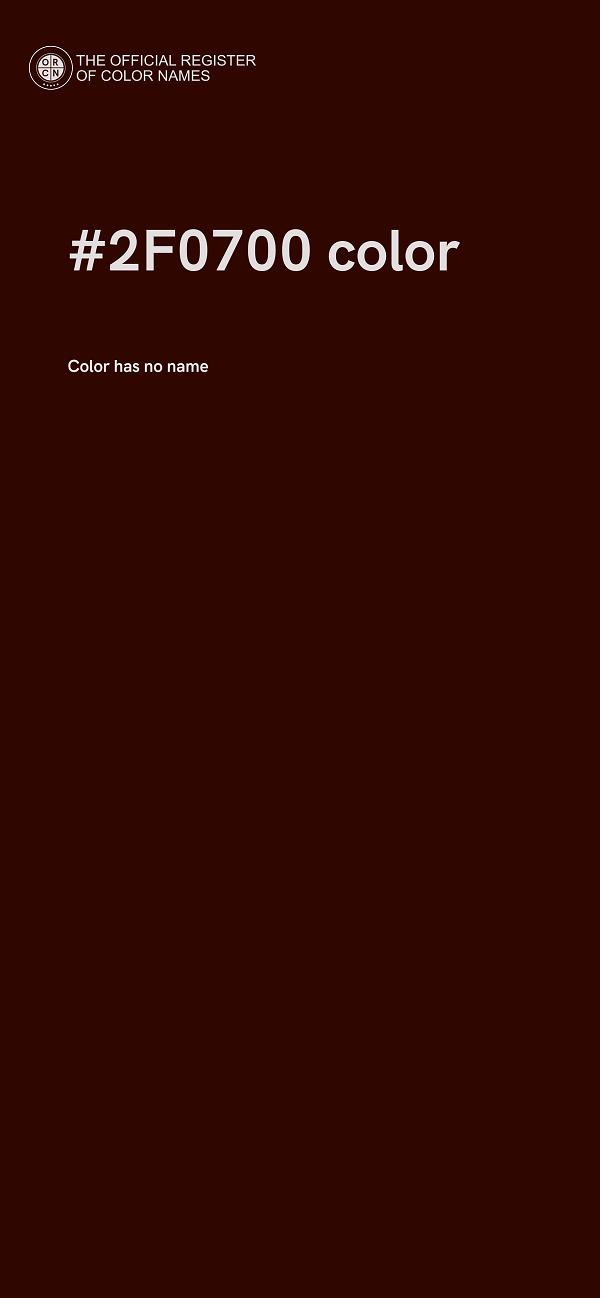 #2F0700 color image