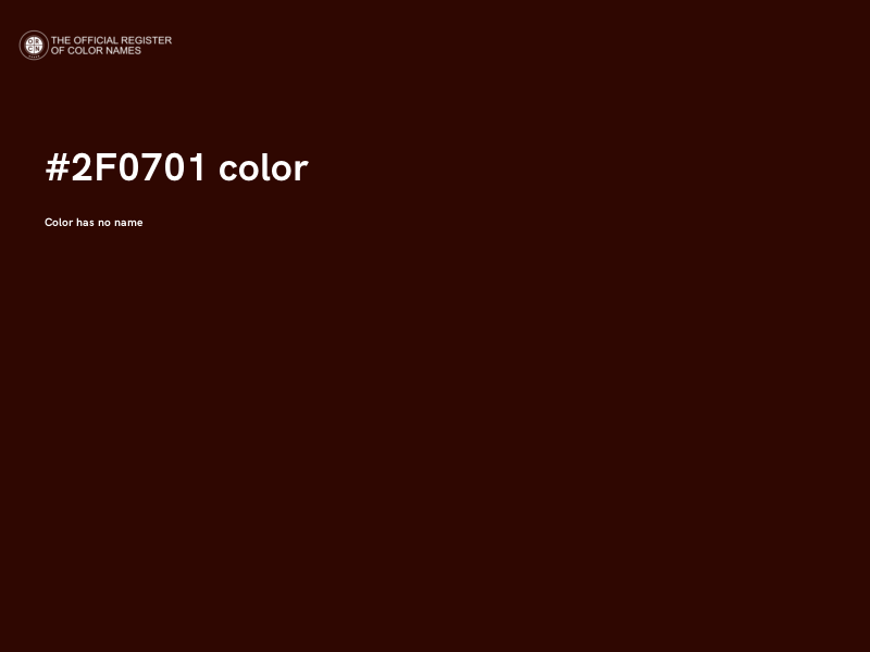 #2F0701 color image