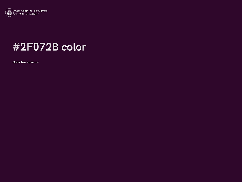 #2F072B color image