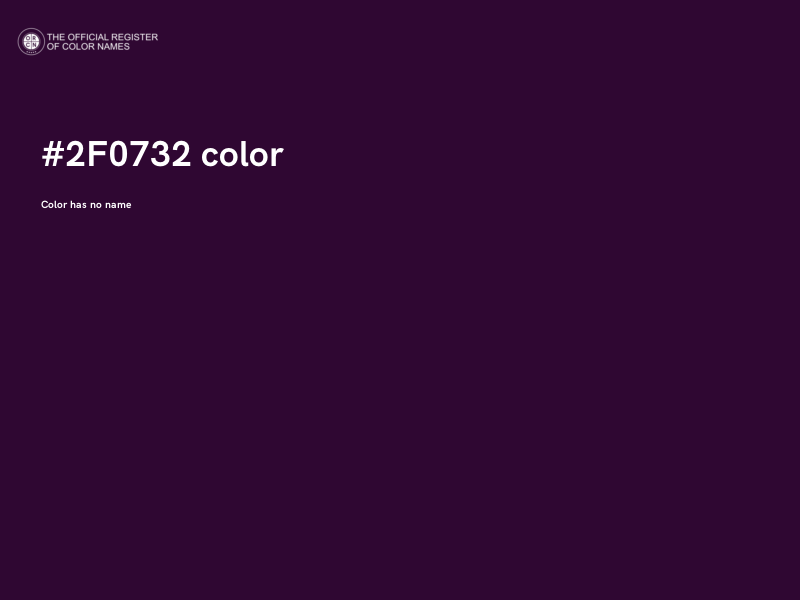 #2F0732 color image
