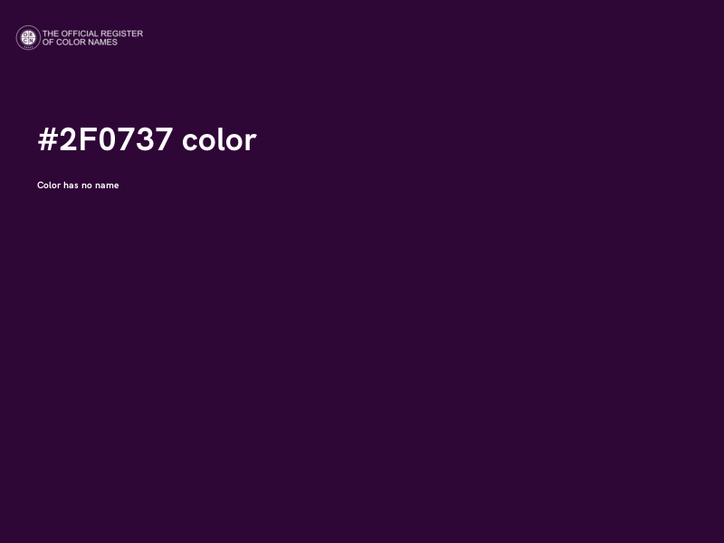 #2F0737 color image