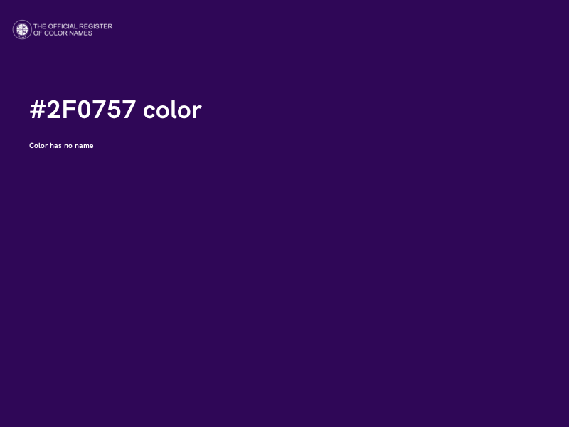 #2F0757 color image