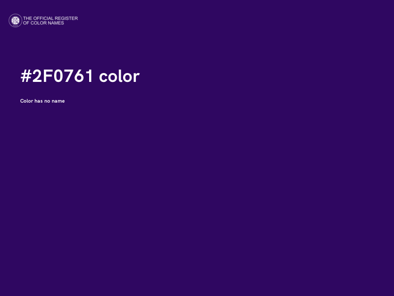 #2F0761 color image