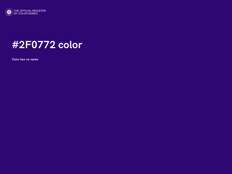 #2F0772 color image